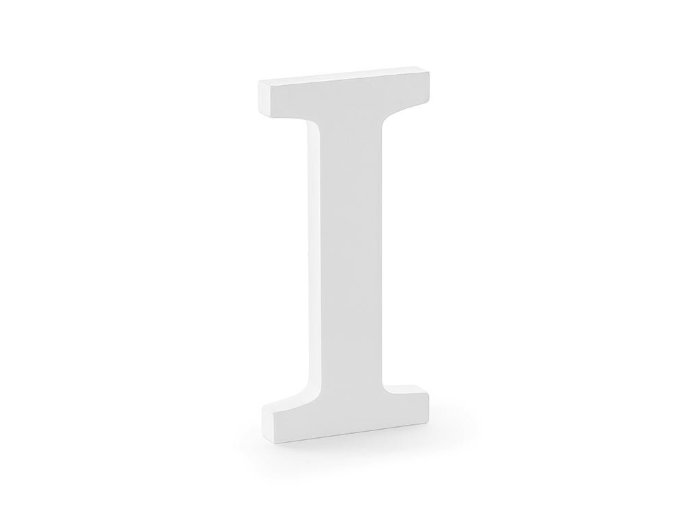 Isot Puiset Kirjaimet 20cm - Valkoiset-I