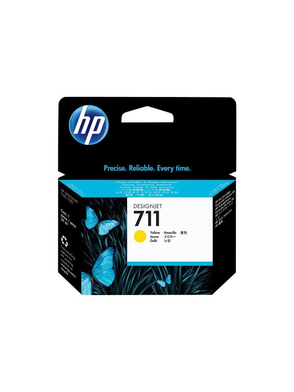 HP 711 -mustekasetti, 29 ml, keltainen