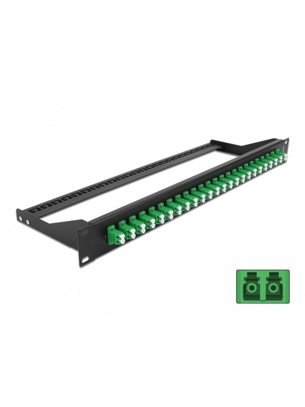 Delock 19? Fibre Patch Panel 24 port LC Duplex green