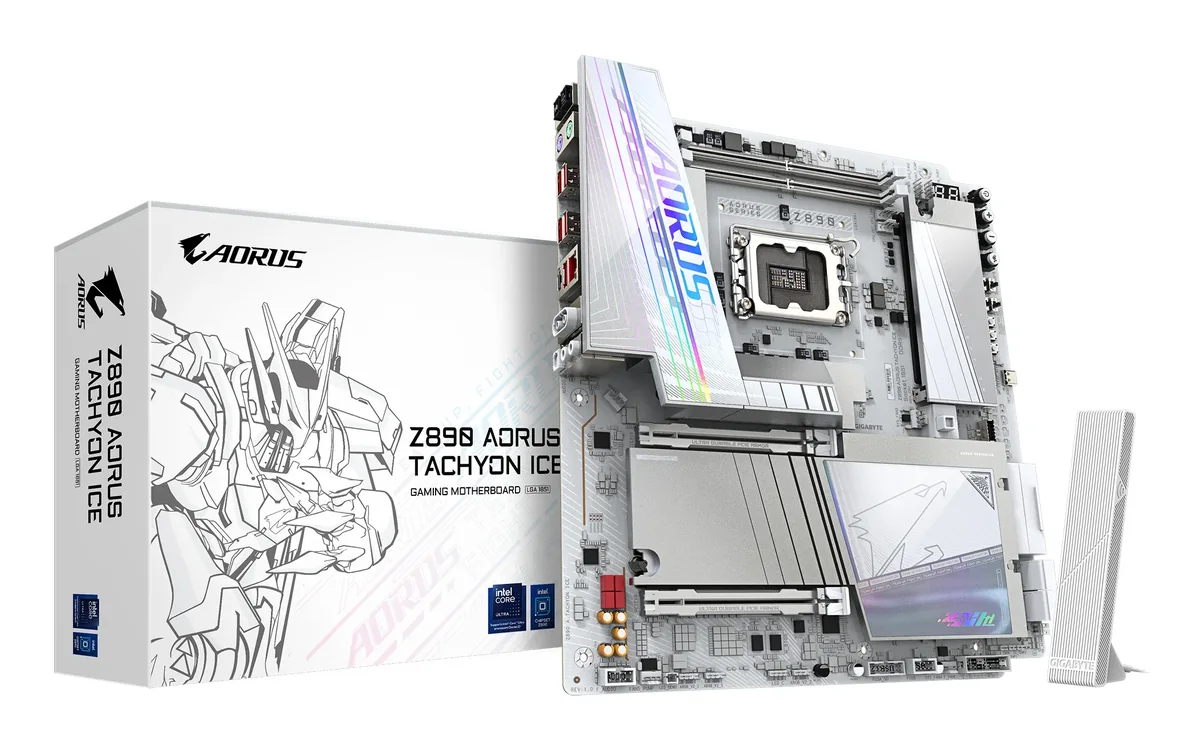 GIGABYTE Z890 AORUS TACHYON ICE Emolevy - Intel Z890 - Intel LGA1851 - DDR5 RAM - Extended ATX