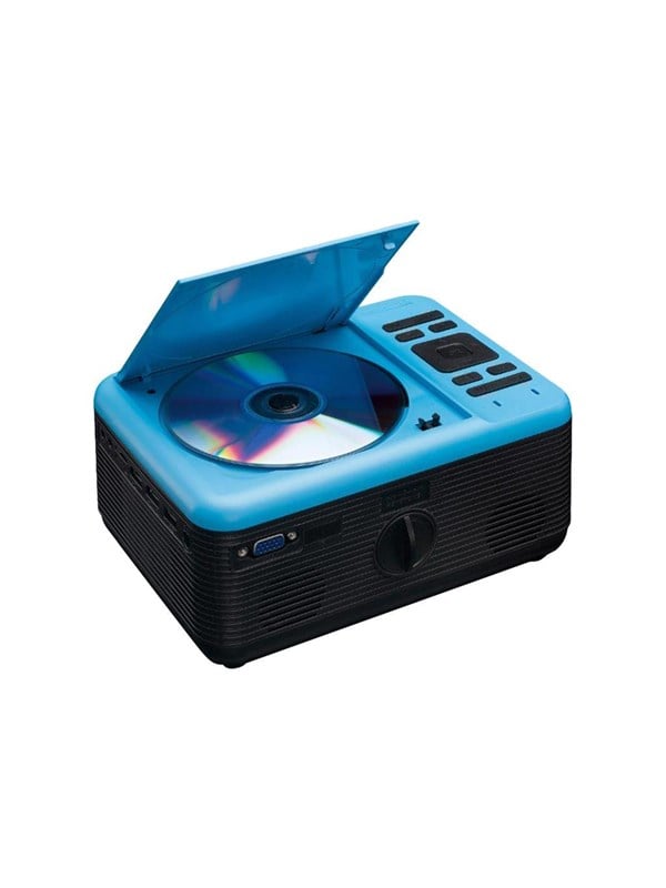 Lenco LCD-projektori, jossa on DVD-soitin ja Bluetooth® Sininen