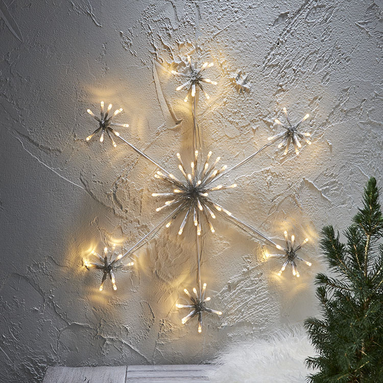 Valaistu lumihiutale, 50 cm