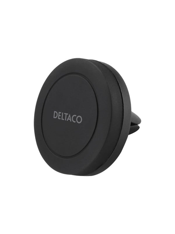 DELTACO magnetic car holder, air vent mount, for mobile phone, black