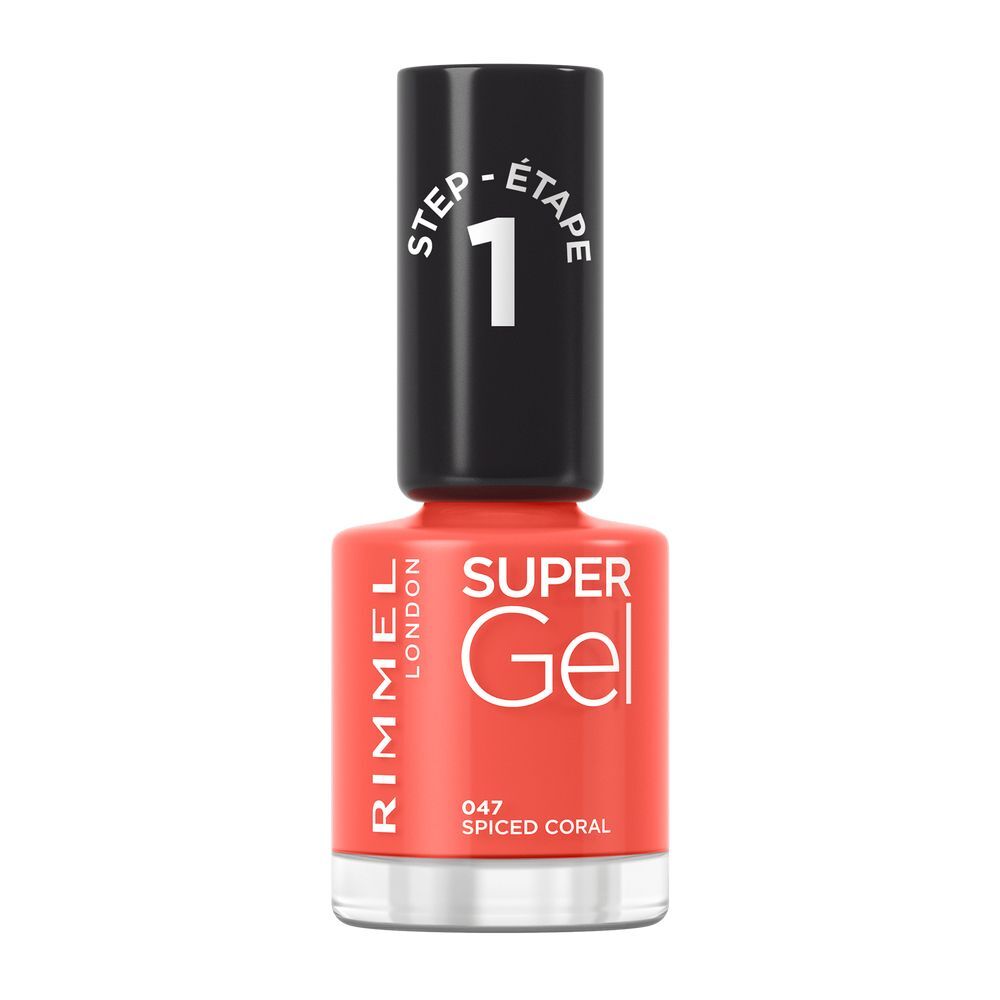 Rimmel Super Gel STEP1 - Geelikynsilakka 12 ml 047 Spiced Coral
