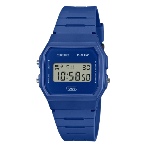 Casio Timeless F-91WB-2A1EF Unisex Retro Digitaalikello - Sininen
