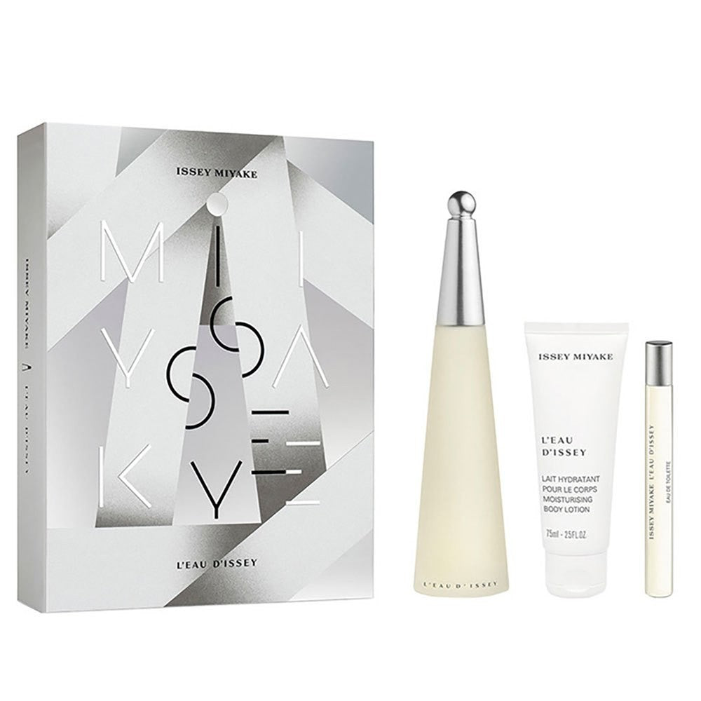 Issey Miyake L'eau D'issey Eau De Toilette Spray 100ml Setti 3 kpl