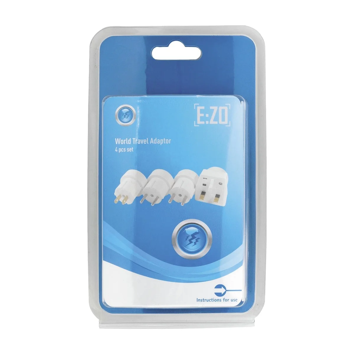 Nordic Quality 322881 matka-adapterisarja, valkoinen