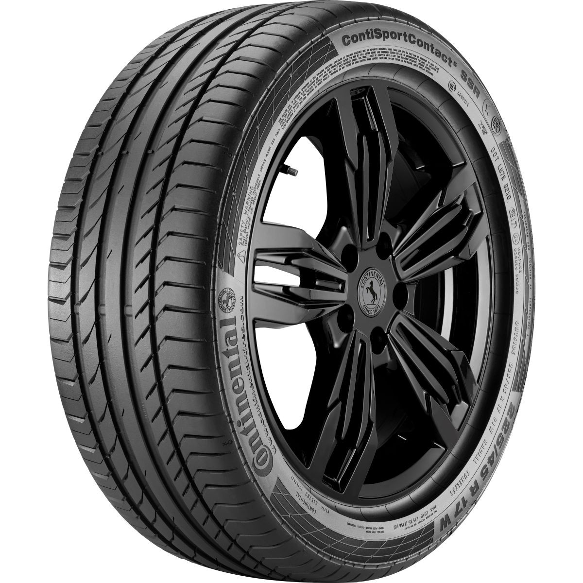 Continental ContiSportContact 5 ( 245/50 ZR18 (100Y) N0, vannealueen ripalla )