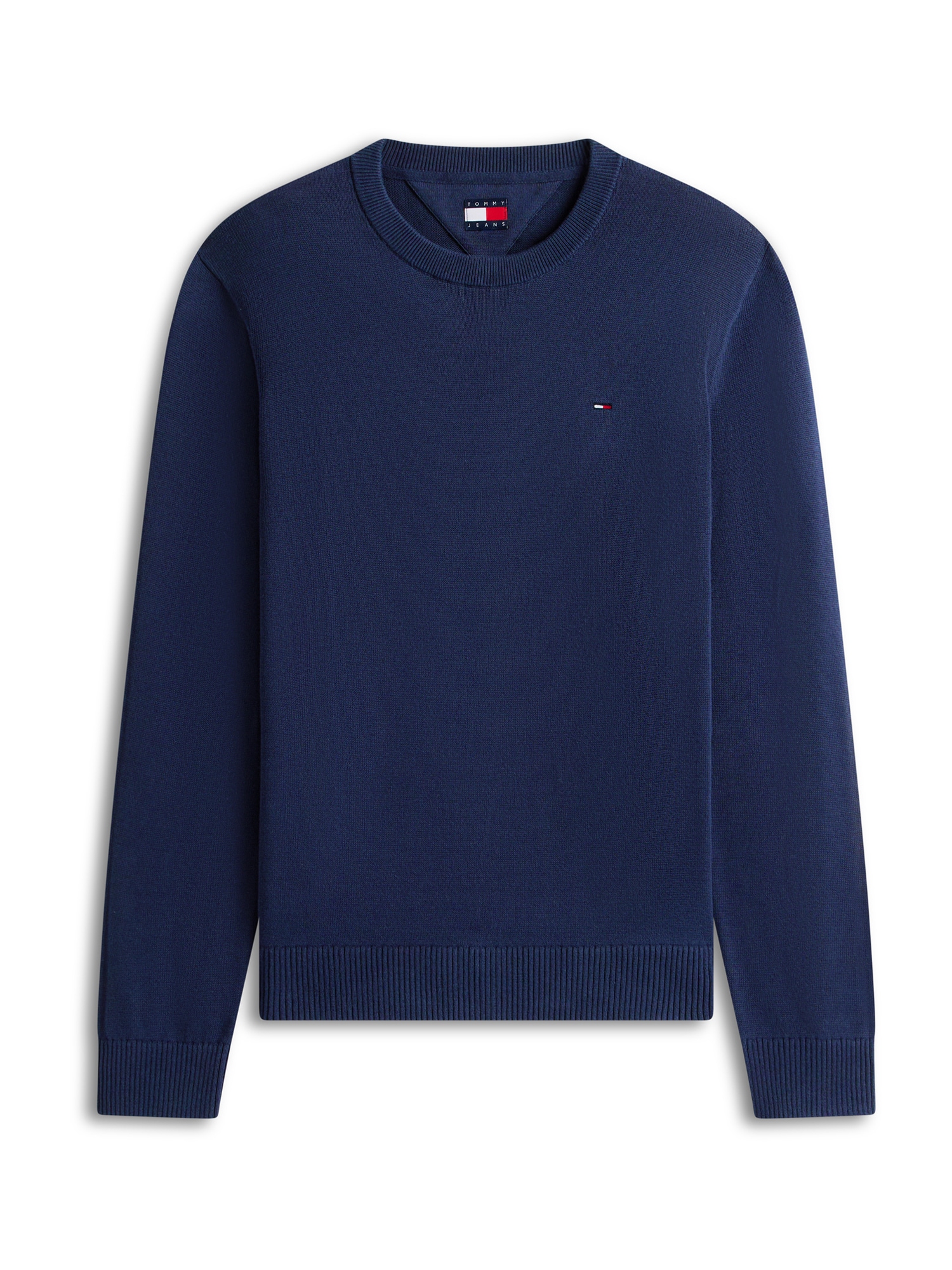 Tommy Jeans Neulepaita 'Tommy Flag Slim' laivastonsininen