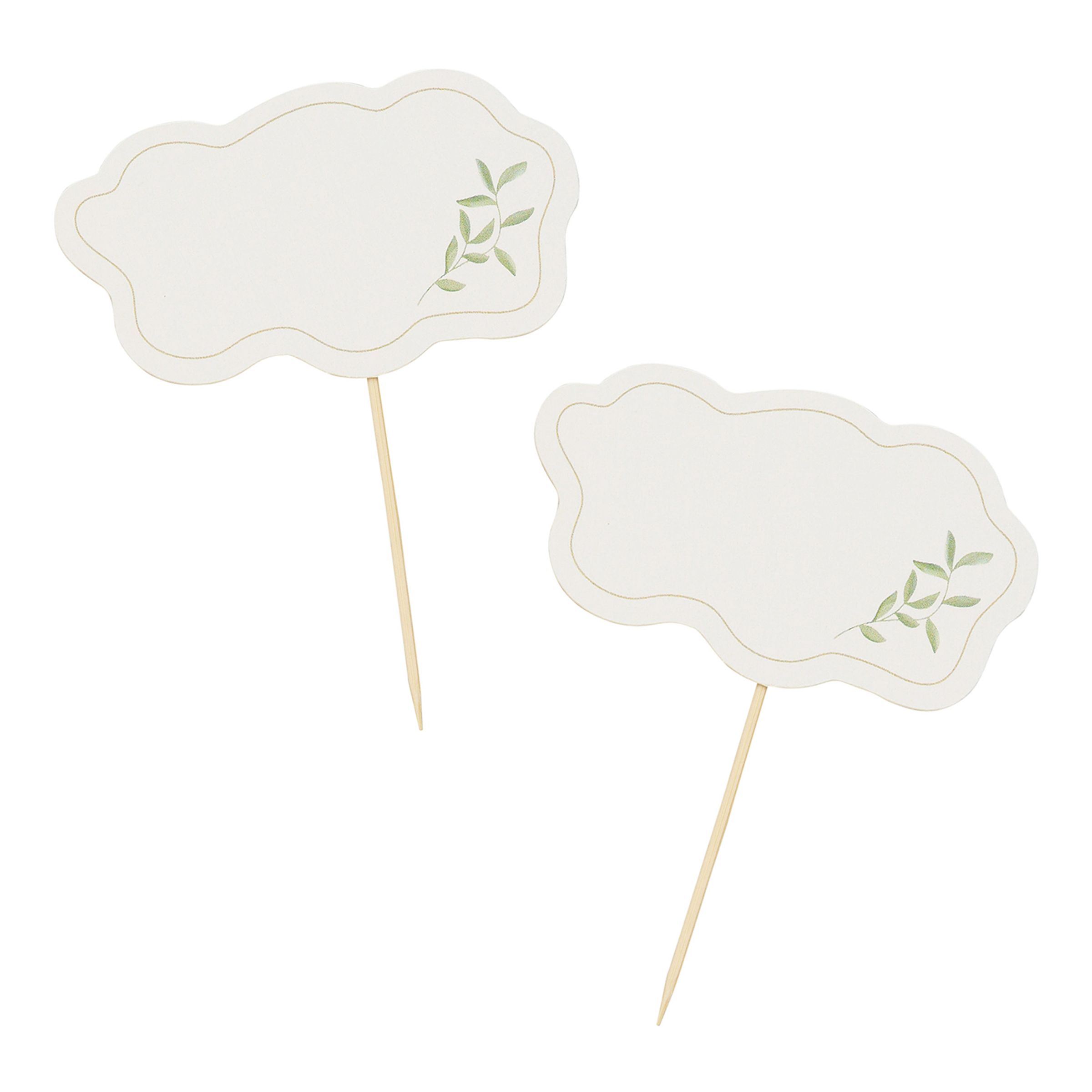 Partypicks Vihreä Lehti Botanic - 12-pakkaus