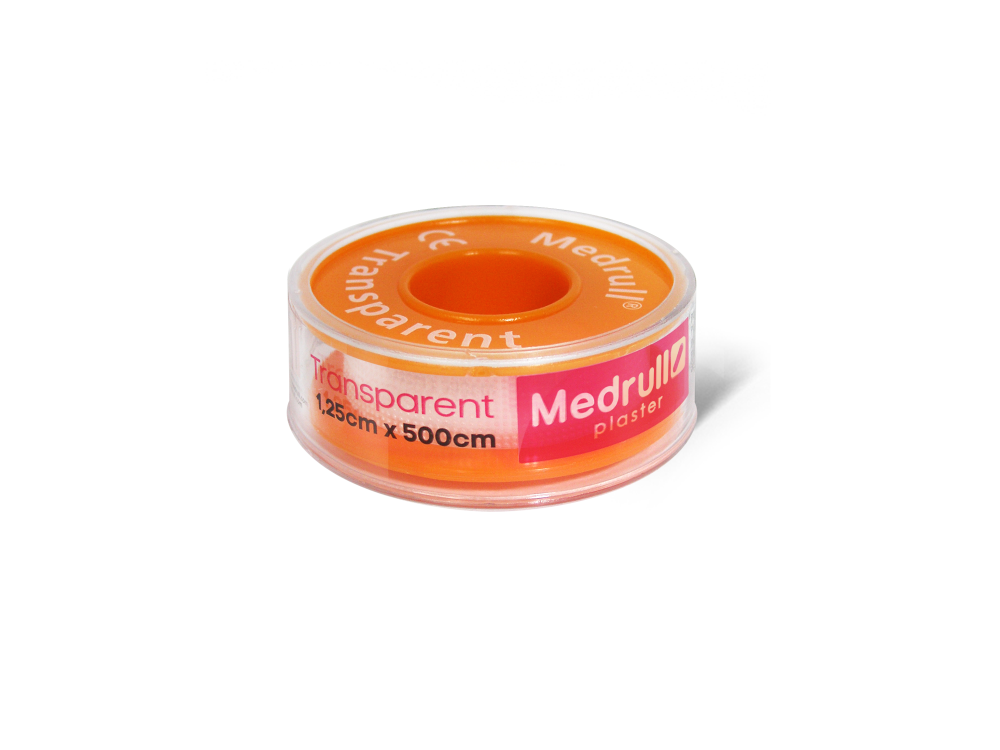 Medrull Transparent kiinnelaastari 1,25cmx500cm 1 kpl