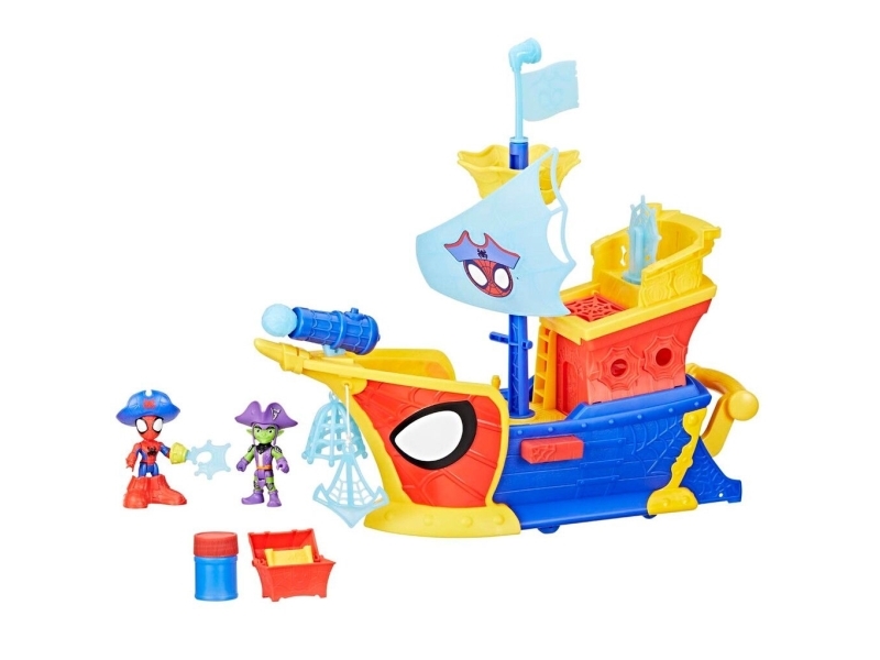 Marvel Spidey and His Amazing Friends Water-Webs Bubble Pirate Ship