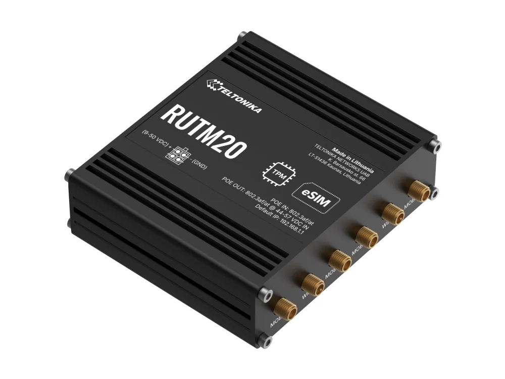 TELTONIKA NETWORKS RUTM20 Kompakti 5G-reititin
