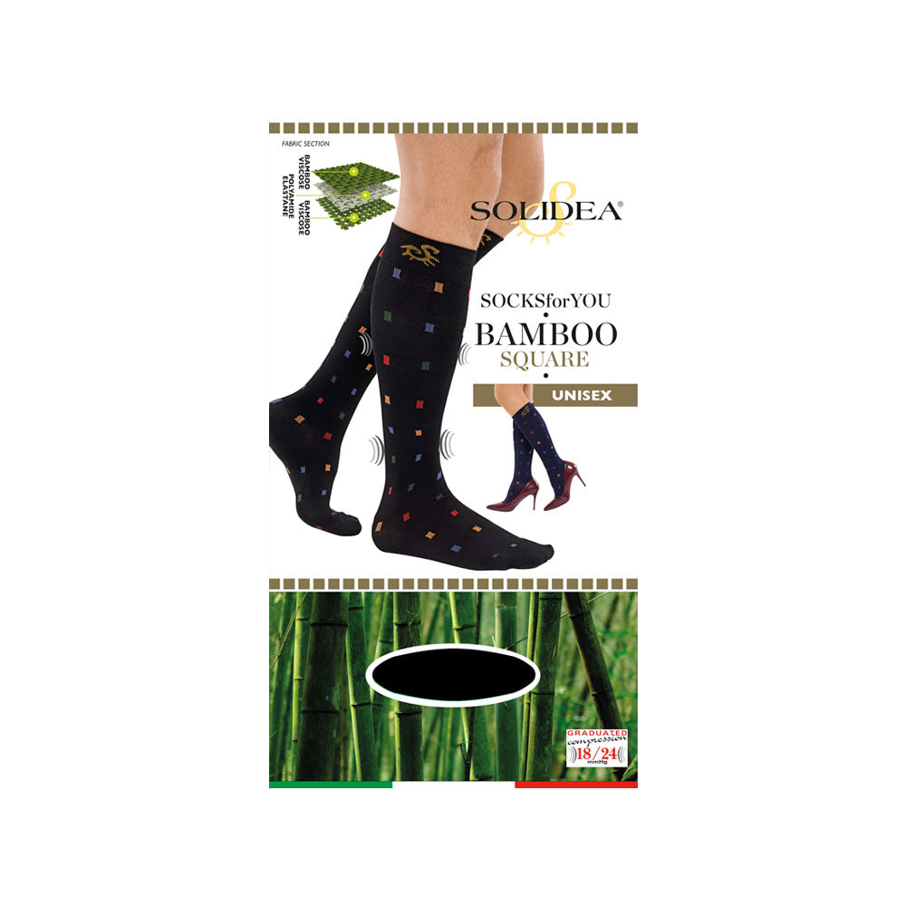 Solidea Socks For You Bamboo Square -polvisukat 18/24 mmHg 5XXL, harmaat