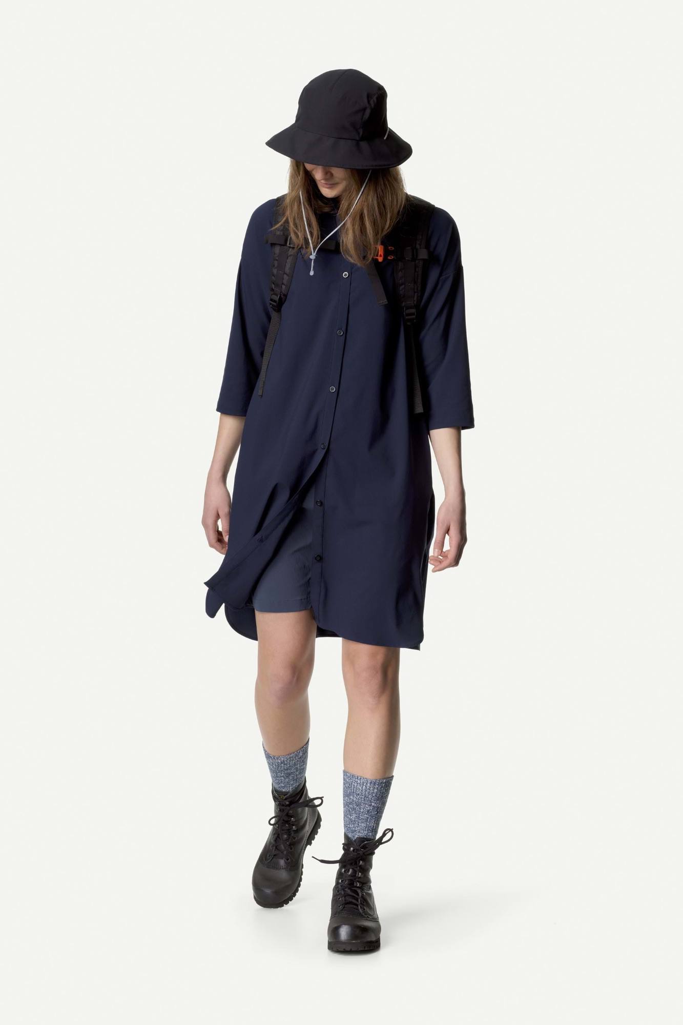 Houdini W's Route Shirt Dress True Black