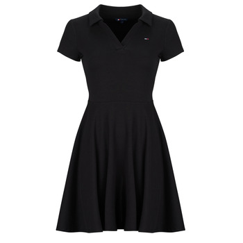Tommy Jeans Mekko 'Fit And Flare Mini' musta
