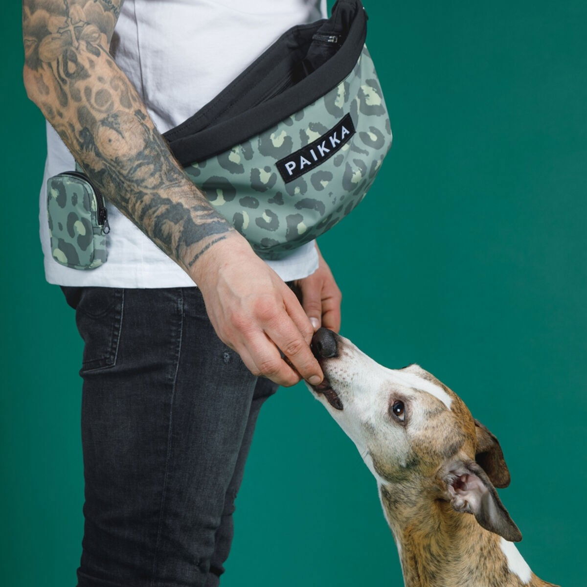 PAIKKA Visibility Treat Bag vyölaukku, green leo
