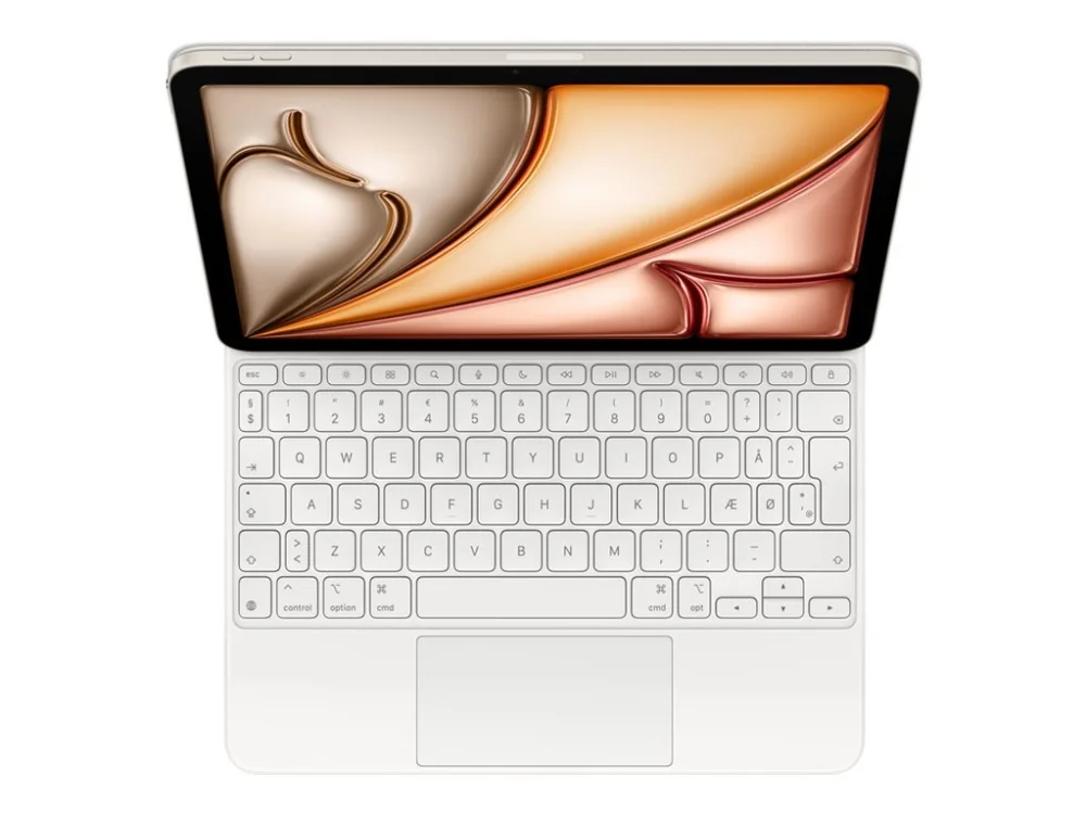 Apple Magic Keyboard for iPad Air 11" M4 | M3 | M2 - Danish - White - Näppäimistö & Foliosetti - Tanskalainen - Valkoinen