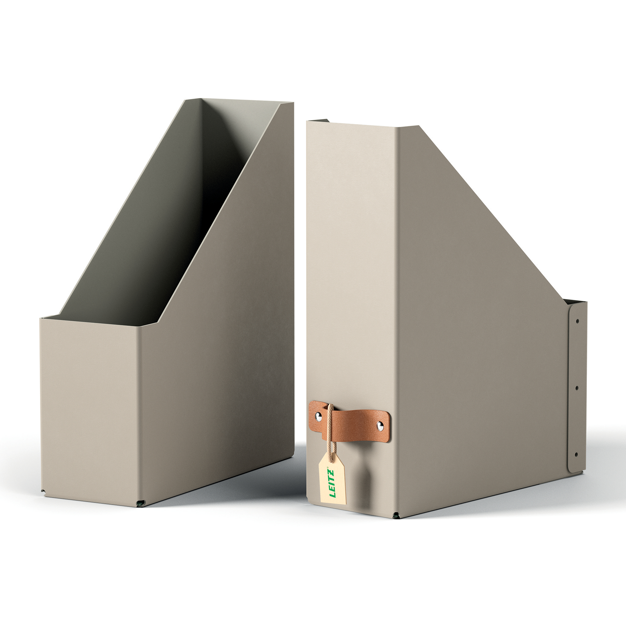 Leitz Puro lehtikotelo, 100 % kierrätyskartonki, 2 kpl, Beige