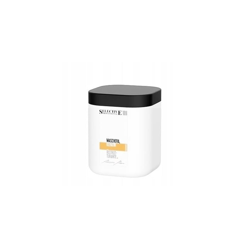 Keratinihoito heikoille ja vaurioituneille hiuksille Selective Professional Artistic Flair Maschera Keratin 1000 ml