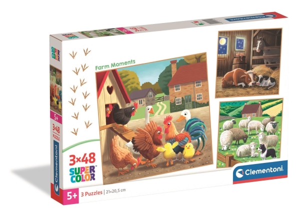 Clementoni Puzzle No 3x48 pieces Lattia