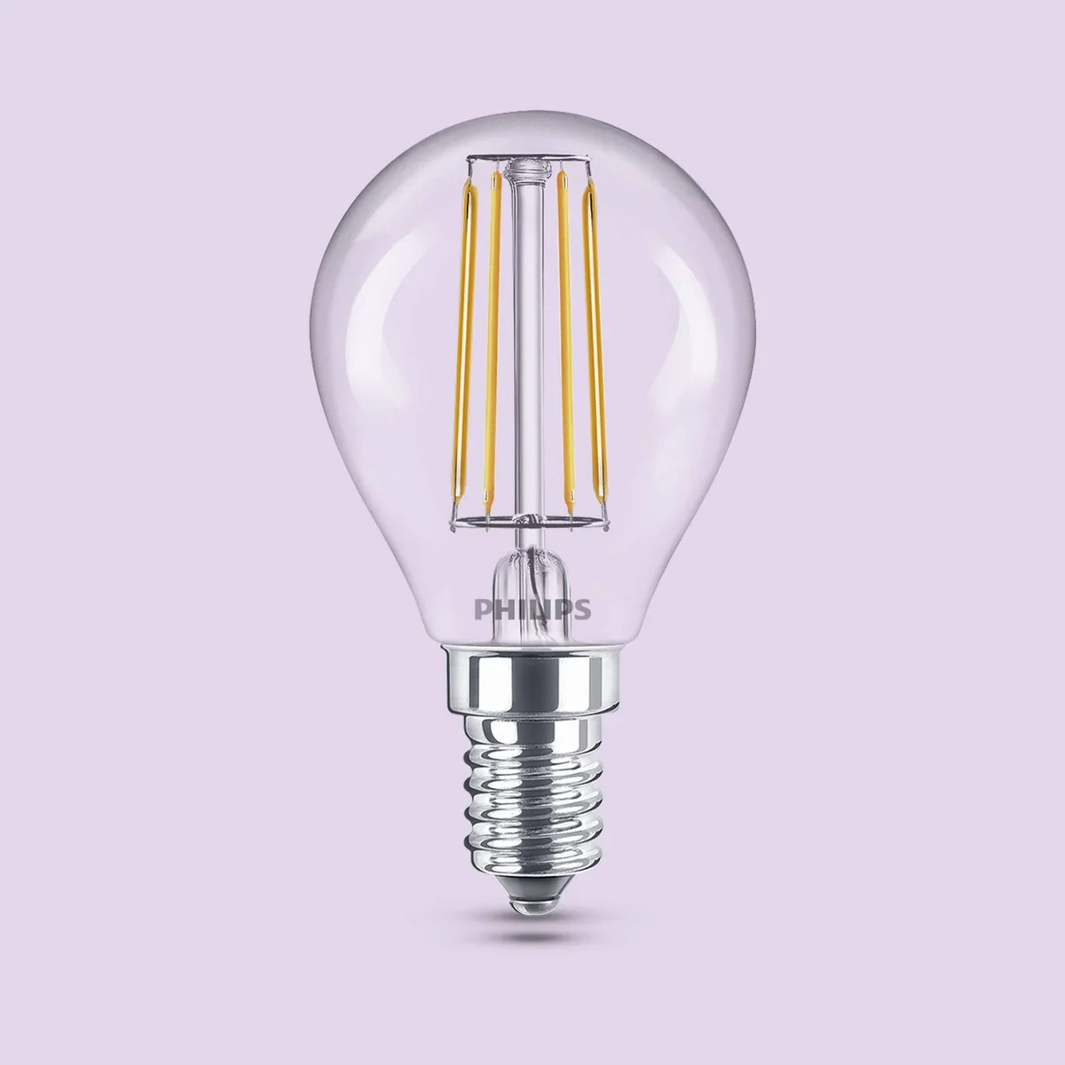 Philips LED-lamppu P45 4,3W/827 (40W) Clear 6-pack E14