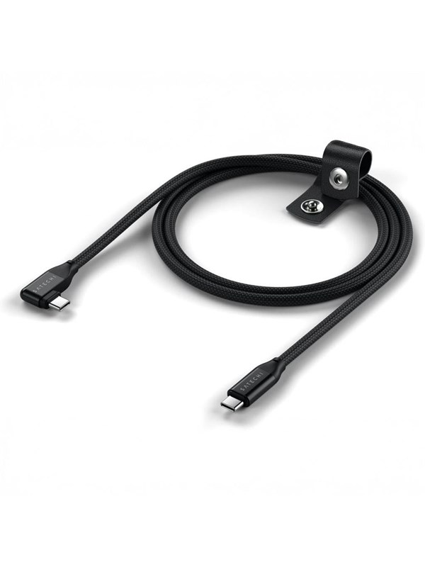 Satechi Right Angle 1m USB-C Cable with 240W Power Delivery and 20Gbps Data Transfer - Black