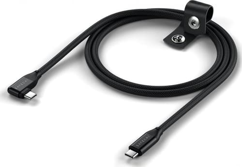 Satechi Right Angle 1m USB-C Cable with 240W Power Delivery and 20Gbps Data Transfer - Black