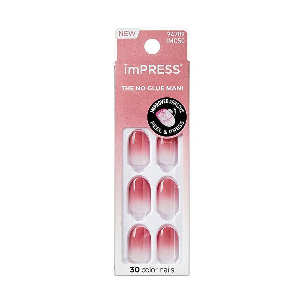 Kiss Unghie Autoadesive Impress Color Nails Beat The Heat 30 Pezzi — Unghie finte autoadesive