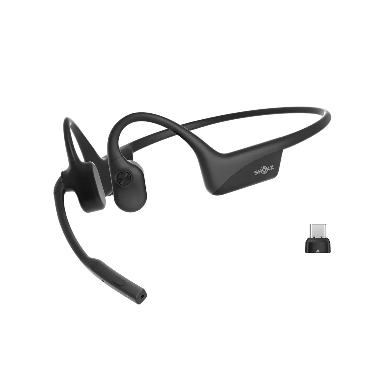 Shokz OpenComm2 UC 2025 Upgrade -langaton luujohdekuulokemikrofoni, musta