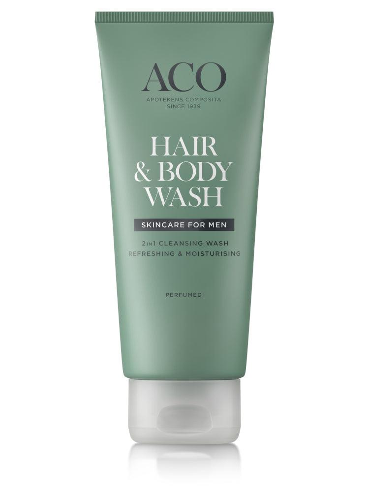 Aco Men Hair & Body Wash 200 ml hajustettu