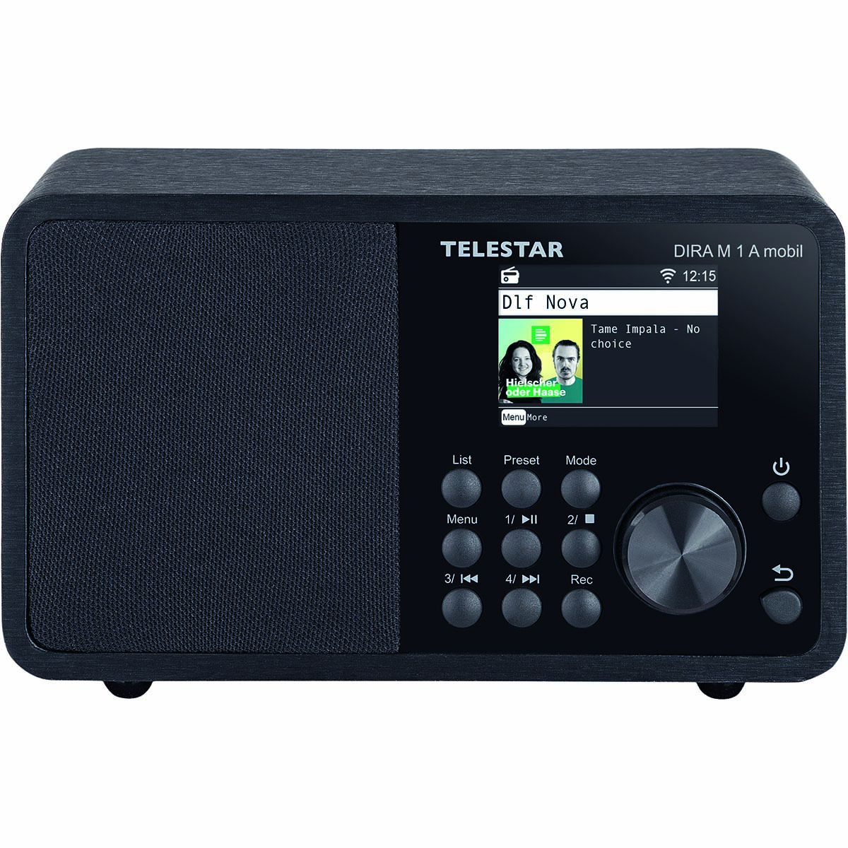 TELESTAR DIRA M 1 A Mobiili EWF Akkukäyttöinen mono monitoimiradio DAB+ / FM / Internet / Bluetooth Musta