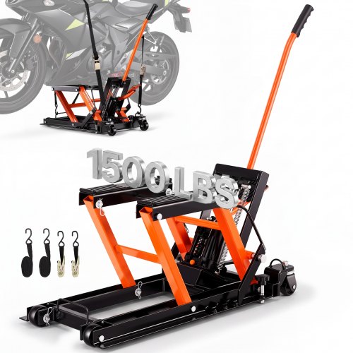 VEVOR Motorcycle Hydraulic Pump Jack 680.4 kg ATV Dirt Bike Stand