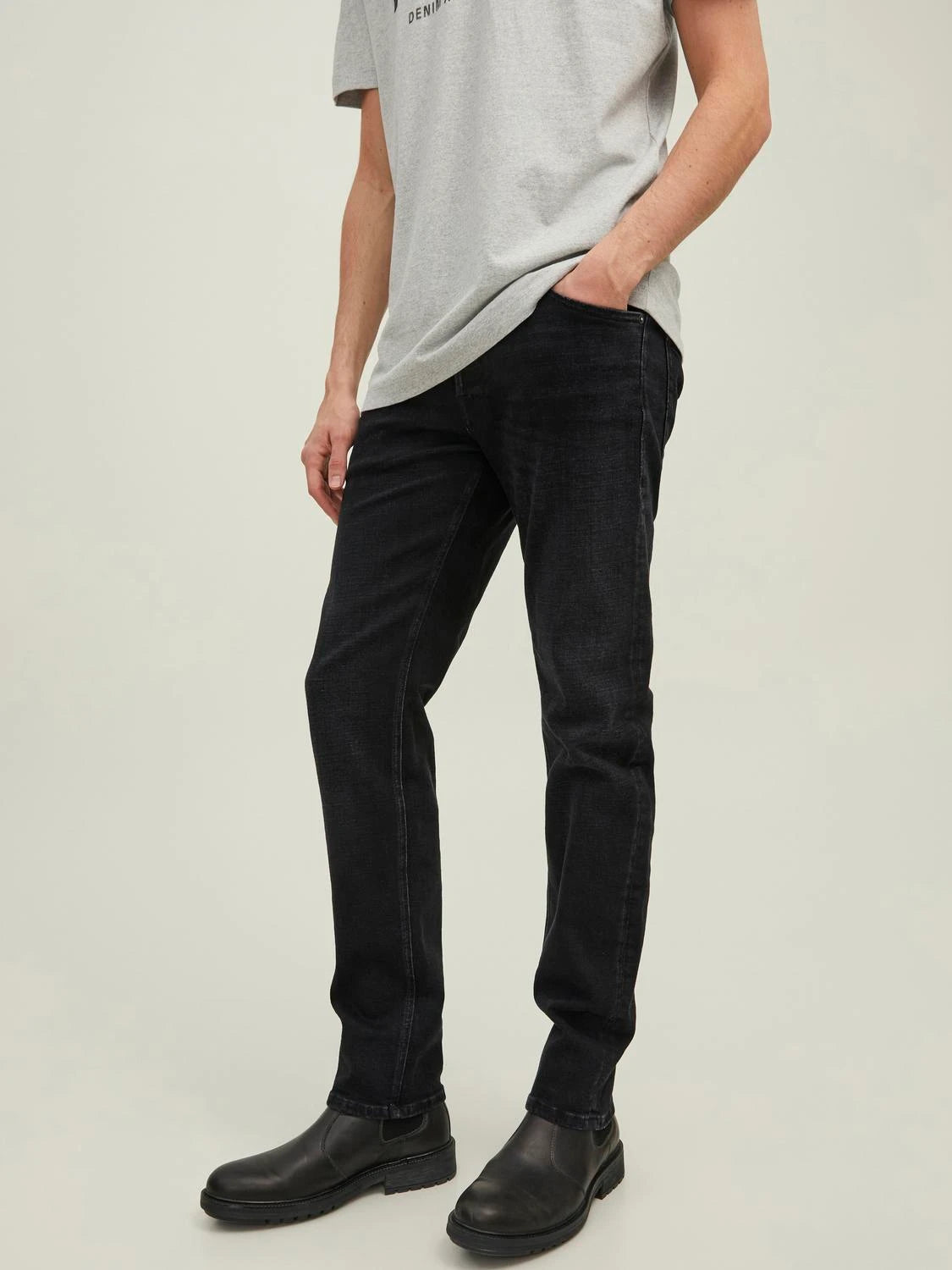 JACK & JONES Farkut 'Mike' musta denim