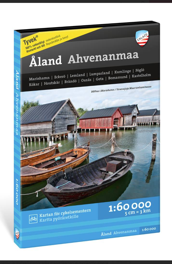 Calazo Åland Ahvenanmaa retkeilykartta, suomi