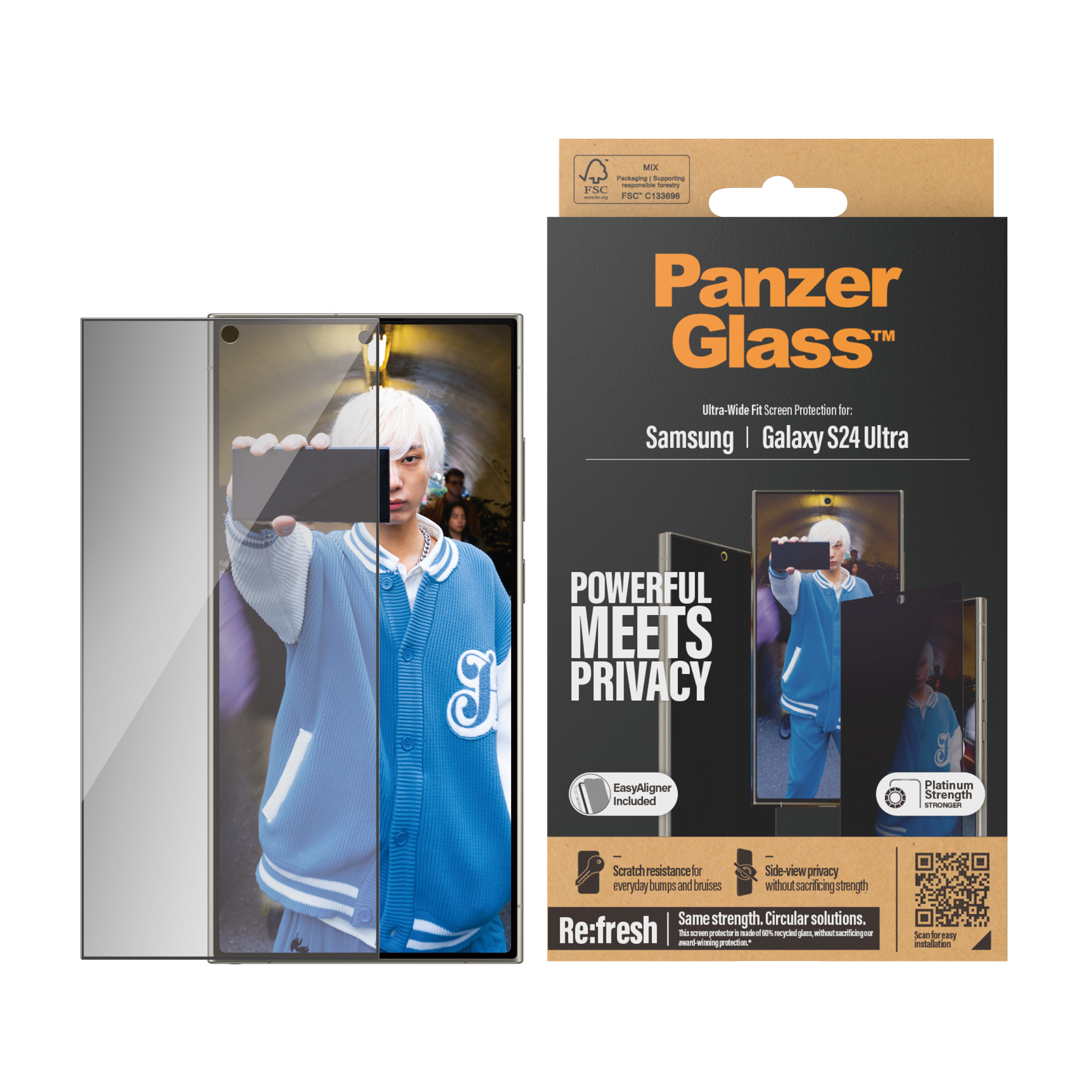 PanzerGlass Screen Protector Samsung Galaxy S24 Ultra, Transparent