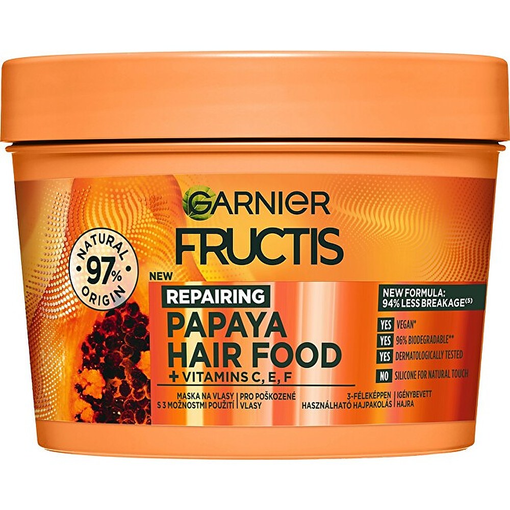 Garnier regeneroiva naamio vaurioituneille hiuksille (papaija) 390 ml