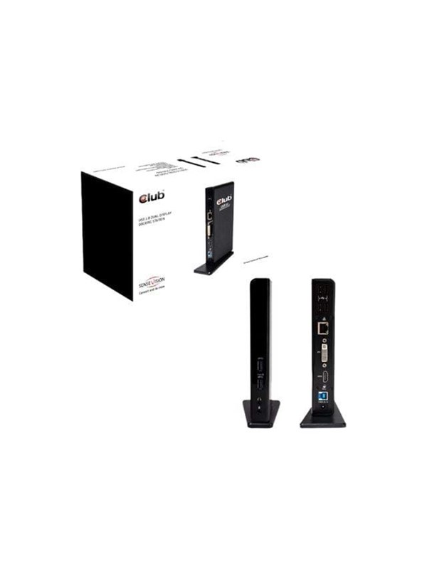 CLUB3D SenseVision USB3.0 Dual Display Docking Station