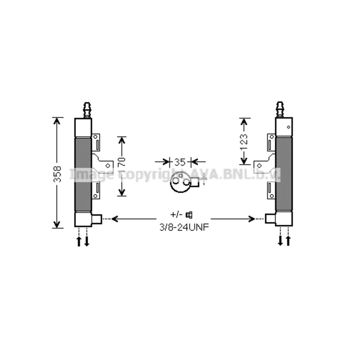 Kuivain, ilmastointilaite AVA COOLING SYSTEMS VOD153