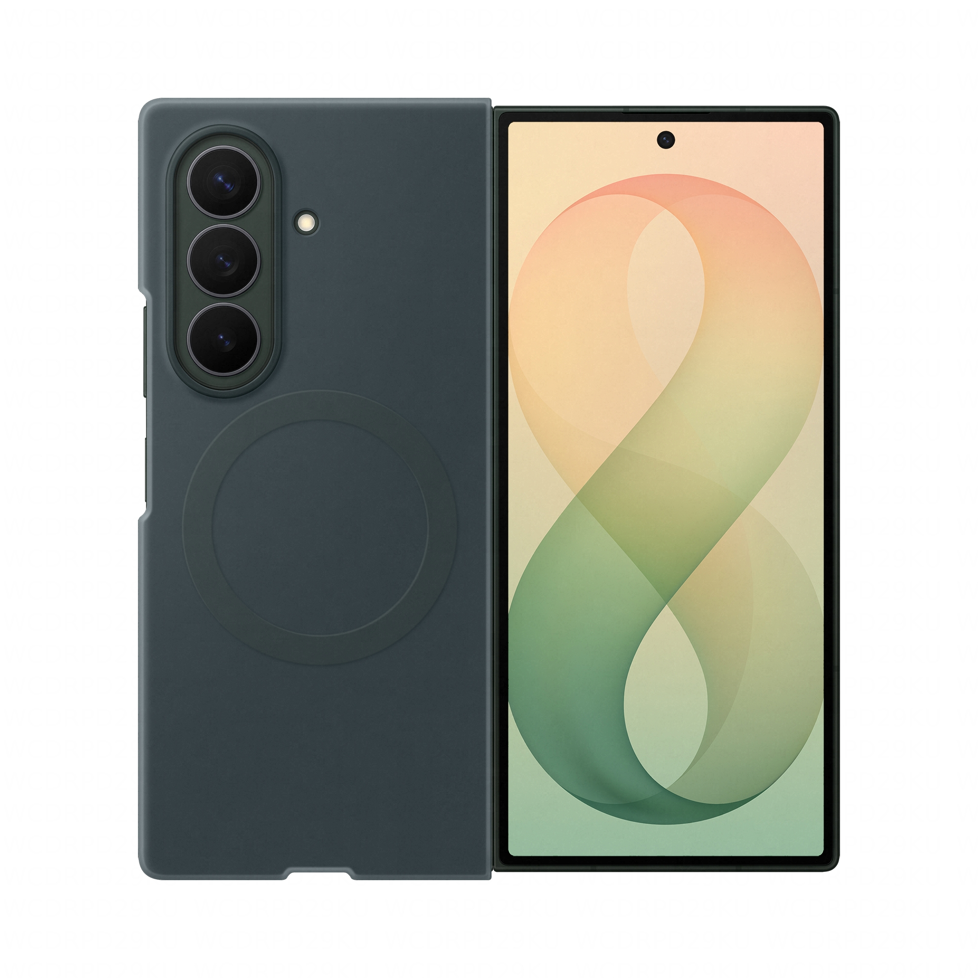 Samsung Galaxy Z Fold8 Ultra Silicone Magnet Case - Techno Green