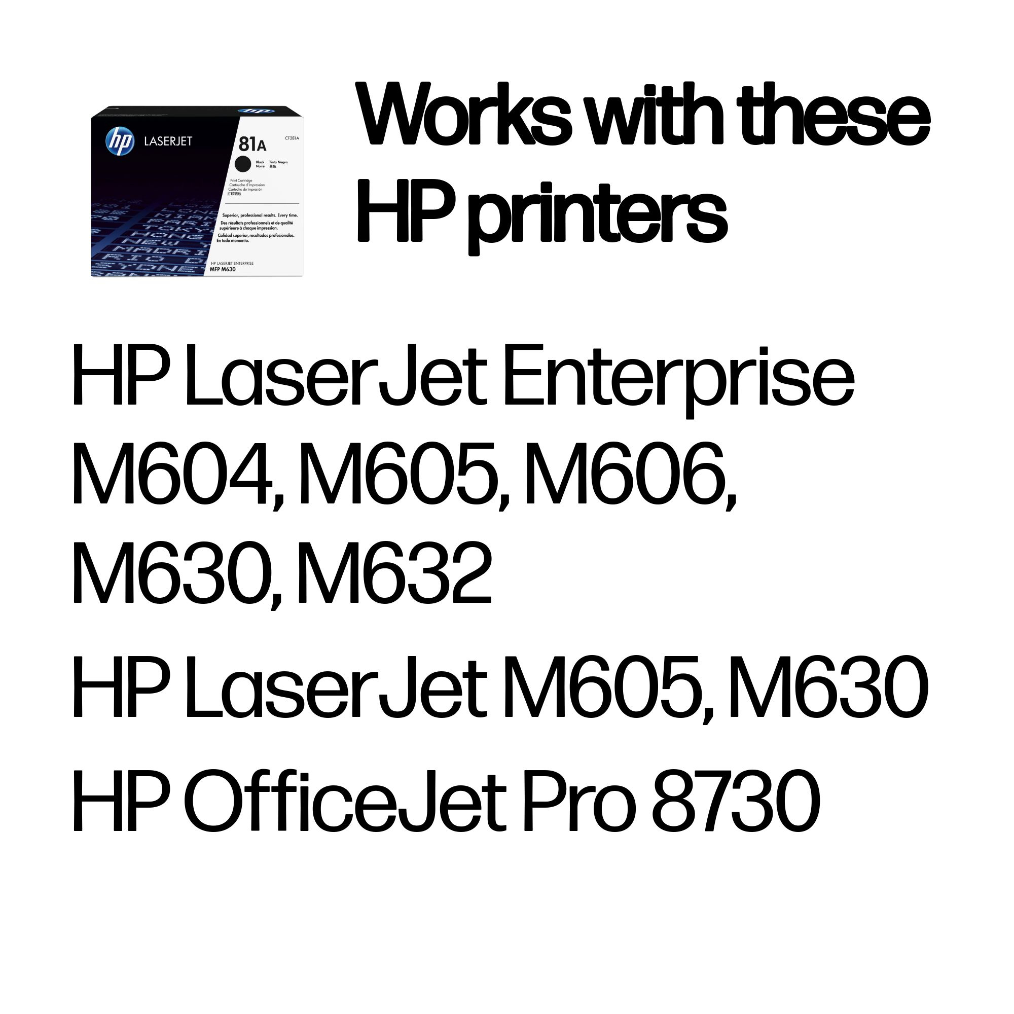 HP 81A -laservärikasetti, musta