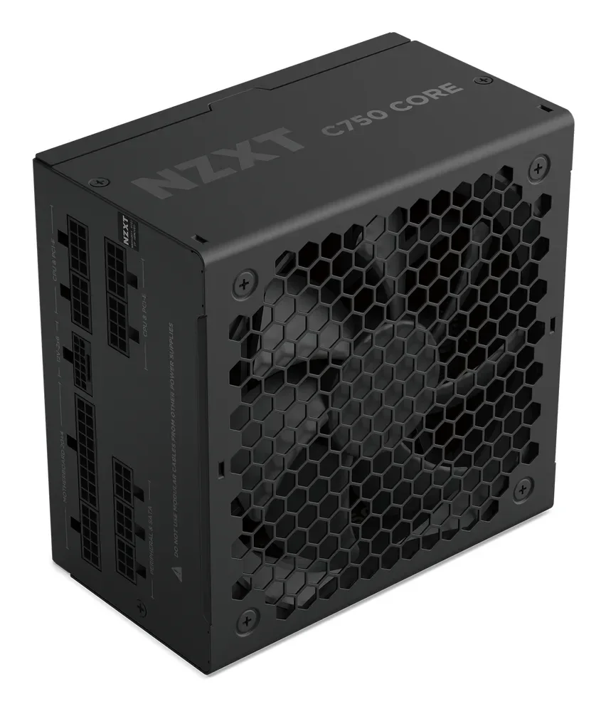 NZXT C750 Core Virtalähde - 750 Watt - 135 mm - ATX 3.1 - 80 Plus Kulta sertifioitu