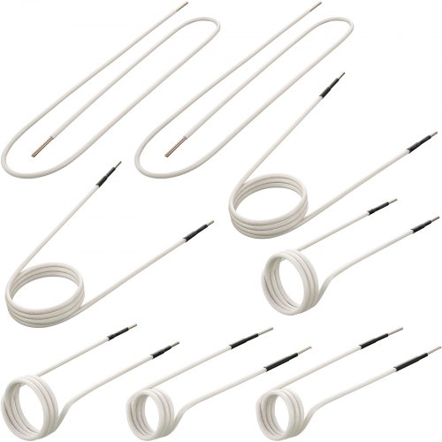 VEVOR Induction Heater Inductor Coil Kits, Magnetic Mini Induction Heater Kit, No-Flame Heat Accessories 8pcs, Heat Resistant Induction Heater Tool with Flexibility For Removing Rusty Bolts and Nuts