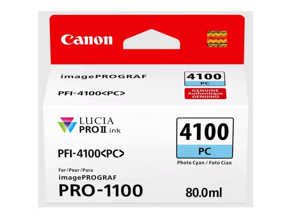 Canon LUCIA PRO II, Perusvärintuotto, Valokuva syaani, 1 kpl, 555 sivua, Kertapakkaus