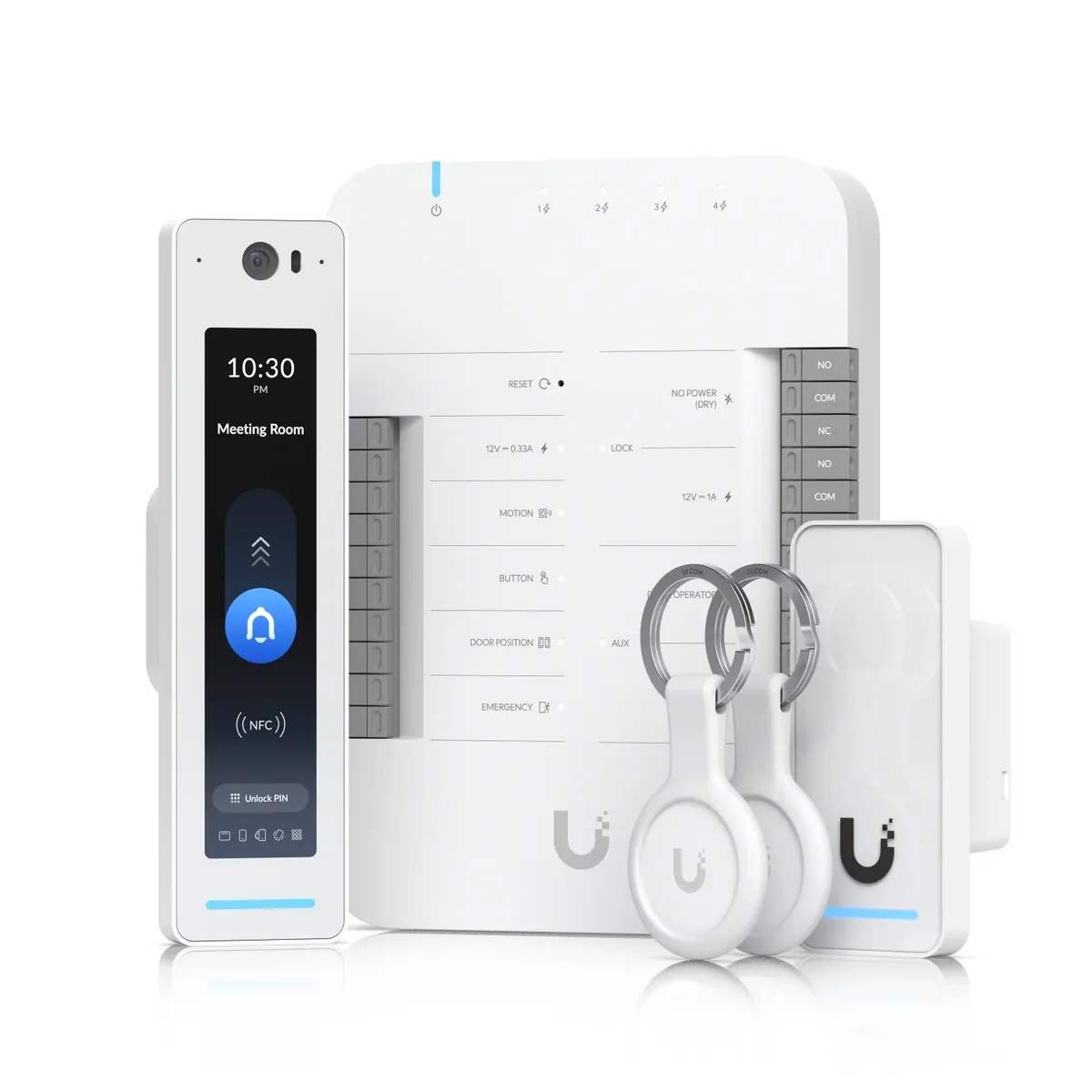 Ubiquiti Access G3 Starter Kit Pro - Ovien kulunvalvontasarja, Harmaa, Valkoinen