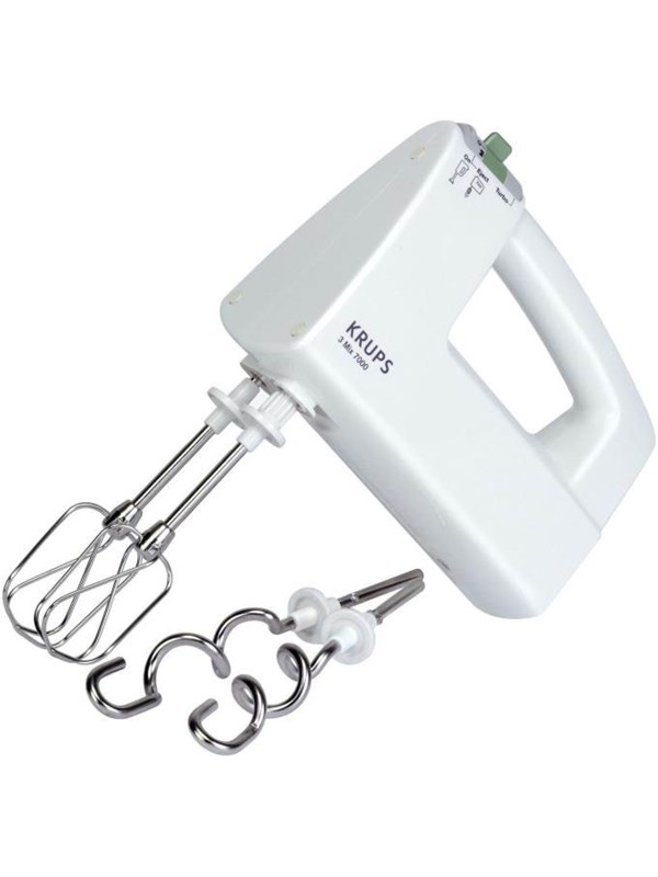 Krups F60814, Käsisekoitin, Valkoinen, 500 W, 224 mm, 110 mm, 213 mm