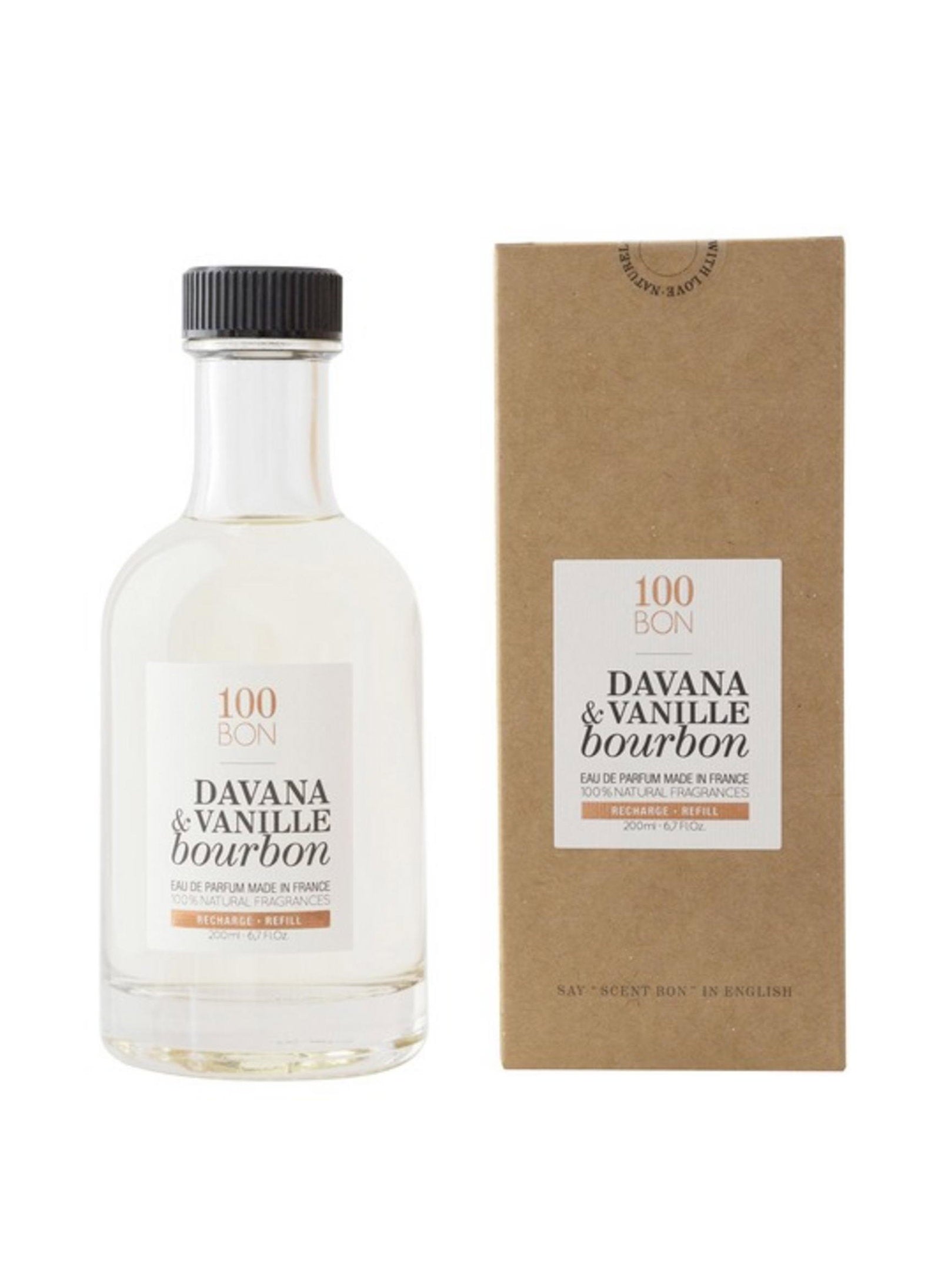 100 Bon Davana & Vanille Bourbon, Eau De Parfum, unisex, täyttö, 200 ml