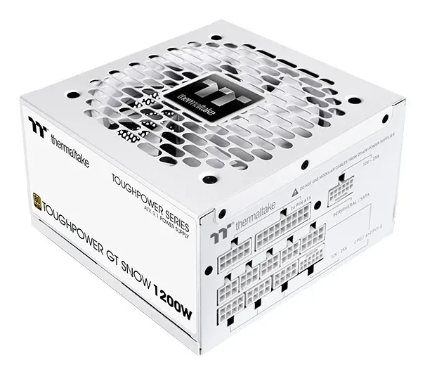 Thermaltake Toughpower GT Snow 1200W power supply unit Virtalähde - 1200 Watt - ATX - 80 Plus Kulta sertifioitu