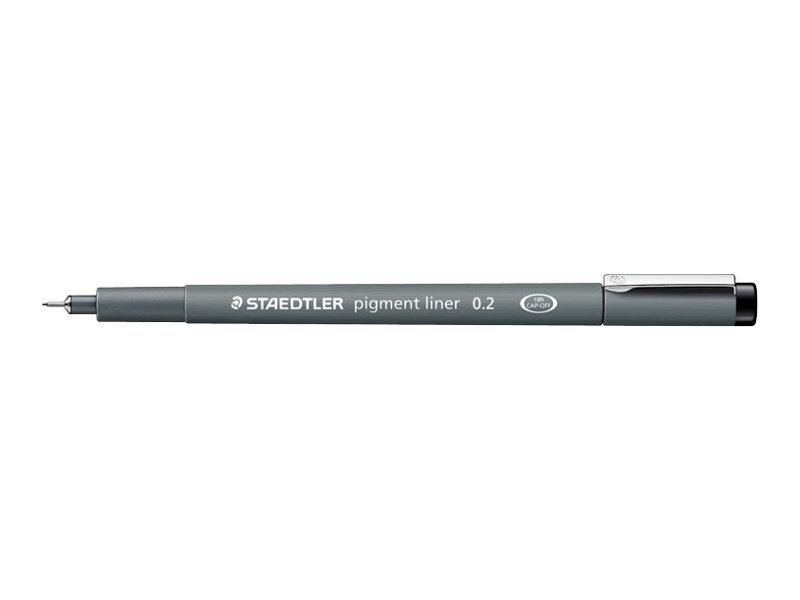 Staedtler Fineliner pigment liner 10 pcs 0.2mm black