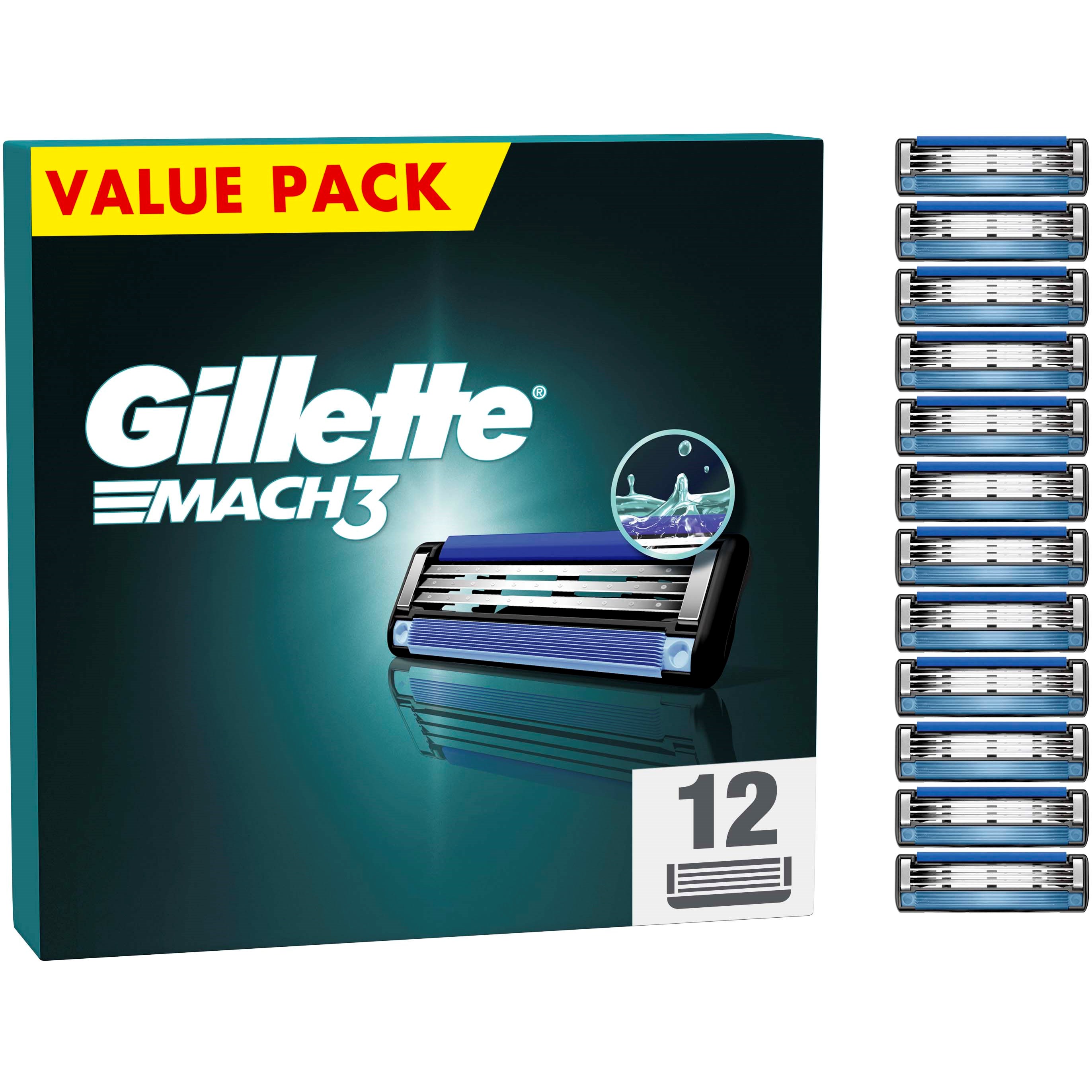 Gillette Mach3 Base 12 pcs